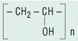 Standard not modified polyvinyl alcohol’s structure